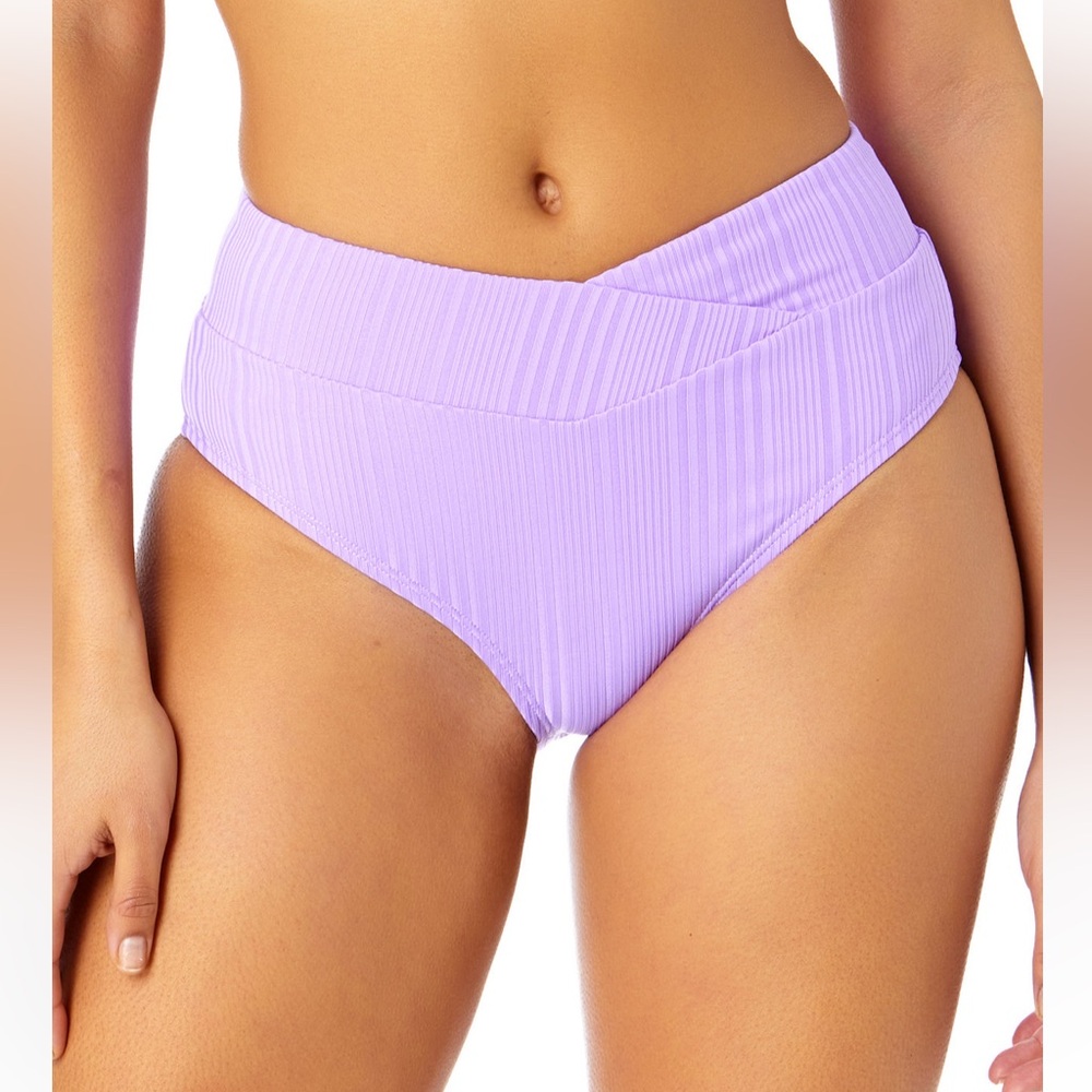 Salt & Cove Lavender Purple High-Waisted Hipster Bikini Bottom NWT Medium